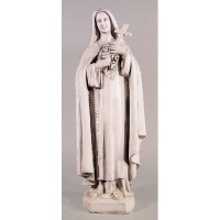 Saint Therese 36 In. Lightweight Fiberglass Resin Indoor/Outdoor Statue/Sculpture