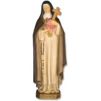 Saint Therese 36in. - Lightweight Fiberglass Resin - Indoor/Outdoor Church Statuary