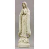 Our Lady Of Fatima Lightweight Fiberglass Resin In/Outdoor Garden