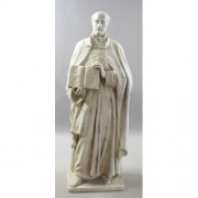 Saint Ignatius 71in. - Lightweight Fiberglass Resin - Indoor/Outdoor Church Statuary