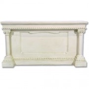 Side Altar 72in. Wide - Lightweight Fiberglass Resin - Indoor/Outdoor Statue