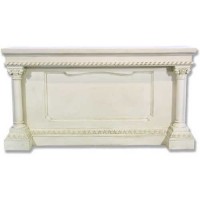Side Altar 72in. Wide - Lightweight Fiberglass Resin - Indoor/Outdoor Statue