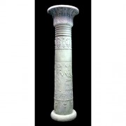 Papyrus Column 110in. - Lightweight Fiberglass Resin - Indoor/Outdoor Statue