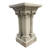 Vitor Stand Pedestal Statue Display Base/Riser 42in. (Columns) Lightweight Lightweight Fiberglass Resin