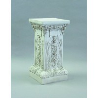 Ivy Pedestal 37" High Lightweight Fiberglass Resin Indoor/Outdoor Garden