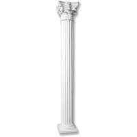 Single Roman Corinthian Column 96in. - Fiberglass Resin - Indoor/Outdoor Statue