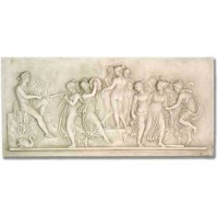 Apollo & Muse 62in. Wide - Fiberglass Resin - Outdoor Statue