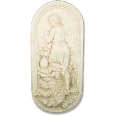 Oval Plaque Female 32in. - Fiberglass - Indoor/Outdoor Statue -  - F9160F