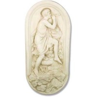 Oval Plaque Man 32in. - Fiberglass Resin - Indoor/Outdoor