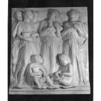 Cantoria Music Of Lyre 41in. - Fiberglass Resin - Outdoor Statue