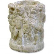 Cherub Pencil Holder 7in. - Fiberglass Resin - Indoor/Outdoor