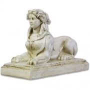 Victorian Nymph Sphinx 7in. - Fiberglass Resin - Indoor/Outdoor Statue Victorian Nymph Sphinx 7in. - Fiberglass Resin - Indoor/Outdoor Statue