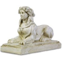 Victorian Nymph Sphinx 7in. - Fiberglass Resin - Indoor/Outdoor Statue