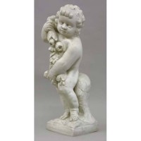 Spring Season Cherub 24in. High  Fiberglass Resin Indoor/Outdoor Garden