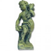 Autumn Season Cherub 24in. High - Fiberglass Resin - Outdoor Statue