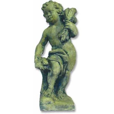 Autumn Season Cherub 24in. High - Fiberglass - Outdoor Statue -  - FGO125