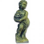 Summer Season Cherub 24in. High - Fiberglass Resin - Outdoor Statue