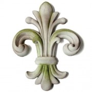 Orazio Fleur de lis Wall Finial Fiberglass Resin Indoor/Outdoor