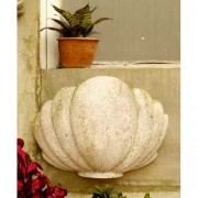 Herley Shell Sconce 12in. - Fiberglass Resin - Indoor/Outdoor Statue