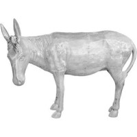 Donkey Mule Jackass 40in. - Lightweight Fiberglass Resin - Indoor/Outdoor Statue