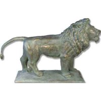 Art Institute Lion 42in. Look Right Facing - Fiberglass Resin - Outdoor Statue