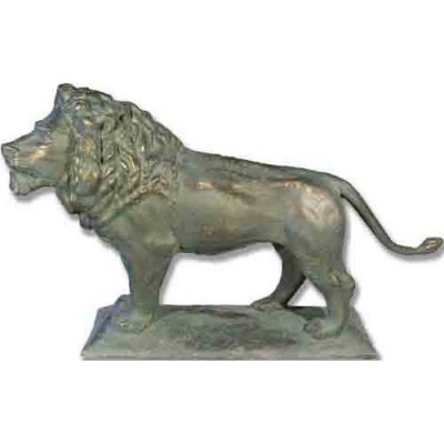 Reduction Art Lion 41in. Look L - Fiberglass - Outdoor Statue -  - F9575
