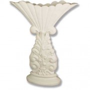 Decorative Fan Vase 31in. - Fiberglass Resin - Indoor/Outdoor
