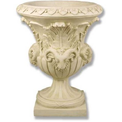 Four Headed Ram Pot - Fiberglass - Indoor/Outdoor Garden Statue -  - F7946
