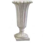 Lotus Flower Urn 42in. Fiberglass Resin Indoor/Outdoor Garden / Patio Statue