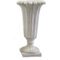 Lotus Flower Urn 42in. Fiberglass Resin Indoor/Outdoor Garden / Patio Statue