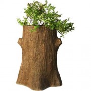 Tree Trunk Planter 30in. Fiberglass Resin Indoor/Outdoor Garden / Patio