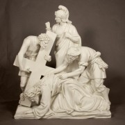 Jesus Falls The 2nd Time Station 7 - Lightweight Fiberglass Resin - Statue