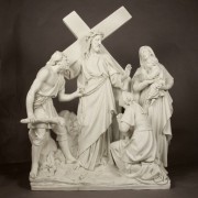 Jesus Speaks To The Woman Station 8 - Lightweight Fiberglass Resin - Statue
