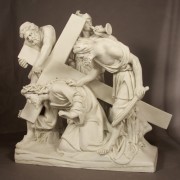 Jesus Falls The 1st Time Station #3 - Lightweight Fiberglass Resin - Statue