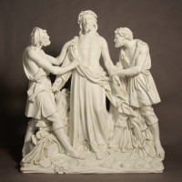 Jesus Is Stripped Station 10in. Lightweight Fiberglass Resin Indoor/Outdoor Garden