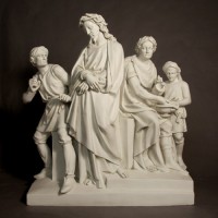 Jesus Is Condemned Station 1 - Lightweight Fiberglass Resin - Outdoor Statue