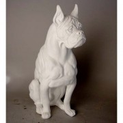 Boxer Dog for Frontdoor / Porch Steps 30 H - Fiberglass Resin Indoor/Outdoor Garden Statue Boxer Dog for Frontdoor / Porch Steps 30 H - Fiberglass Resin Indoor/Outdoor Garden Statue