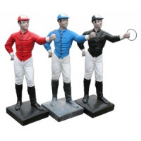 Jockey Proper(Detail Paint) 42" H Fiberglass Resin Indoor/Outdoor Statue