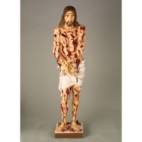 Scourged/Whipped Bloody Christ 37in. - Lightweight Fiberglass Resin - Indoor/Outdoor Statue