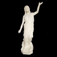 Resurrection Christ Statue 5' (NO FLAG) Lightweight Fiberglass Resin Indoor/Outdoor Church Statuary
