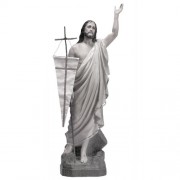 Resurrection Christ No Flag Included 48 In. - Lightweight Fiberglass Resin - Statue
