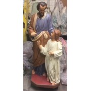 Joseph / Child w/Tools 55 In. Lightweight Fiberglass Resin - Indoor/Outdoor Statue