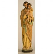 St Joseph & Child (Tars) 32in. - Lightweight Fiberglass Resin - Outdoor Statue