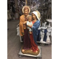 Holy Family 59" - Lightweight Fiberglass Resin Indoor Garden Statue