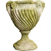 Spirro Urn 18in. Fiberglass Resin Indoor/Outdoor Garden / Patio