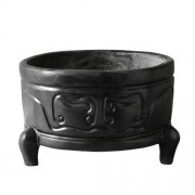 Legged Chinese Bowl 8.5 Fiberglass Resin Indoor/Outdoor Garden / Patio