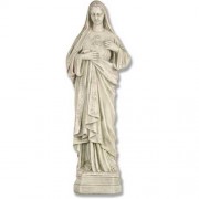 Immaculate Heart Of Mary - Lightweight Fiberglass Resin - Indoor/Outdoor Church Statue Immaculate Heart Of Mary - Lightweight Fiberglass Resin - Indoor/Outdoor Church Statue