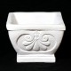 Fleur De Lis Pot-Square 10in. High  Fiberglass Indoor/Outdoor Garden -  - F100