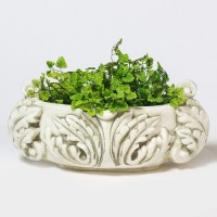 Terrace Vessel 9in. ( Oval ) Fiberglass Resin Indoor/Outdoor