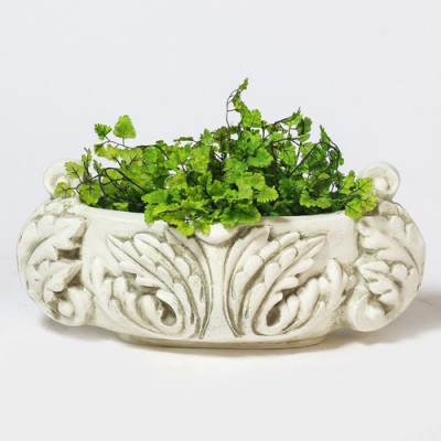 Terrace Vessel 9in. ( Oval ) Fiberglass Indoor/Outdoor Statue -  - F7067